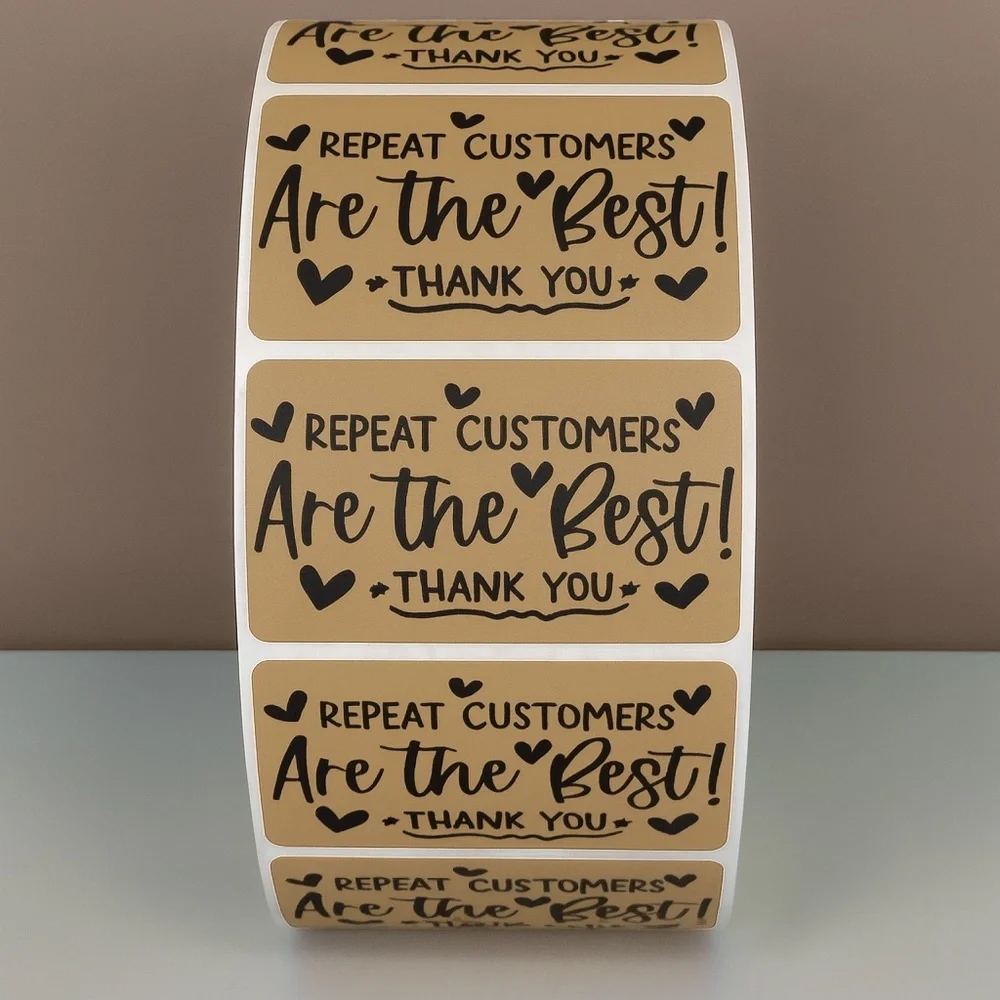 Repeat Customers Are the Best Stickers – Thank You Labels for Small Business